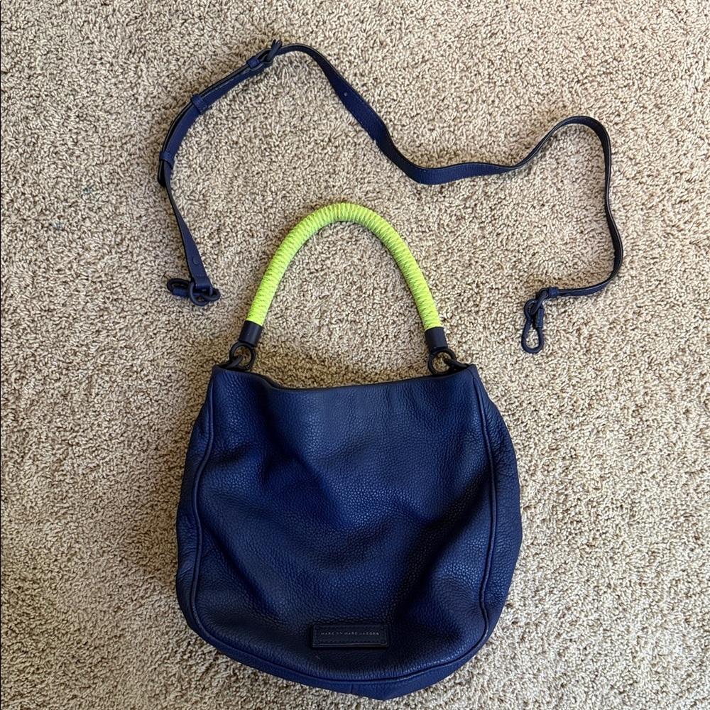 Vintage Y2K MARC BY MARC JACOBS
Too Hot To Handle Leather Hobo Deep Ultraviolet